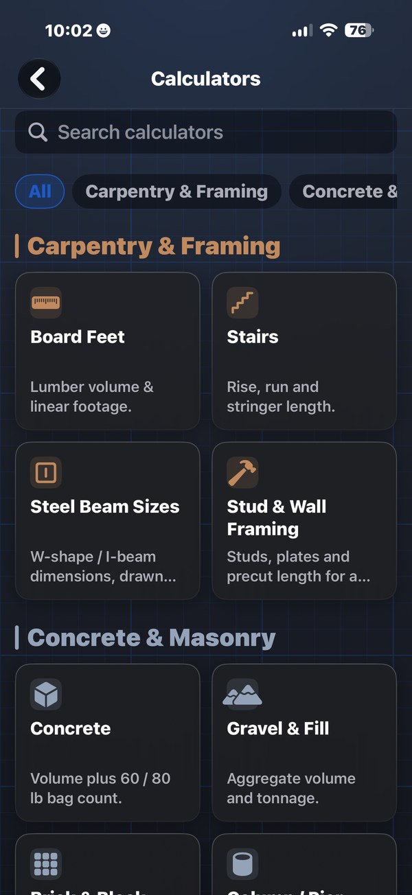 40+ field calculators